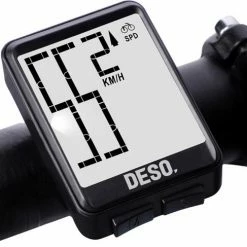 Fietscomputer Draadloos Waterdicht Kilometer En Snelheidsmeter Fiets -DESO Draadloze Fietscomputers Met Extra Groot Scherm