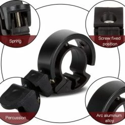 BOTC Fietsbel Ring Fietsbel - Aluminium Fietsbel - Classic Fietsbel - Fietsbel Small 22mm Zwart -Windgoo Shop 550x487 4