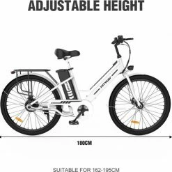 HITWAY Elektrische Fiets, 26 Inch, 250 W Motor, Li-batterij 36 V, 8.4 Ah, Tot 35-70 Km Wit Blauw -Windgoo Shop 550x493 3