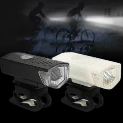 WSI Waterdichte Oplaadbare Fietslamp - 300 Lumen - Superfelle Fietsverlichting Met USB-kabel - Zwart -Windgoo Shop 550x495 9
