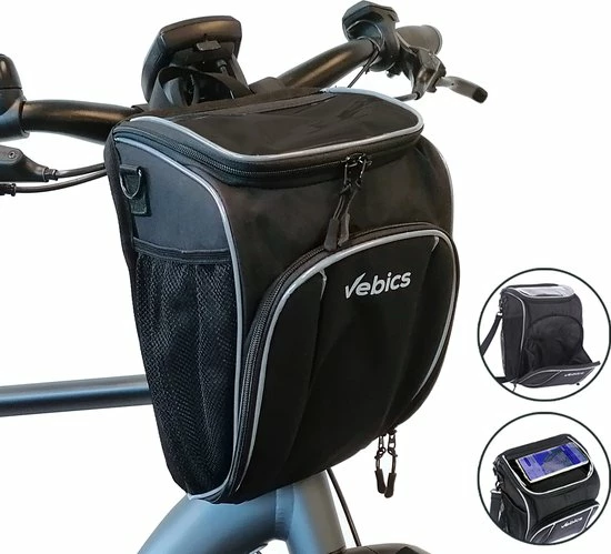 Vebics Waterbestendige Stuurtas Fiets - Afneembaar - Elektrische Fiets - Racefiets - Telefoonhouder Fiets - Black Friday - Sinterklaas - Kerst 1 Vebics Waterbestendige Stuurtas Fiets - Afneembaar - Elektrische Fiets - Racefiets - Telefoonhouder Fiets - Black Friday - Sinterklaas - Kerst