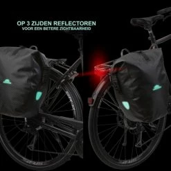 Dutch Mountains Enkele Fietstas | Sterke En 100% Waterdichte Fietstas En Schoudertas In 1 | 24 Liter | Carbon / Zwart -Windgoo Shop 550x499 5