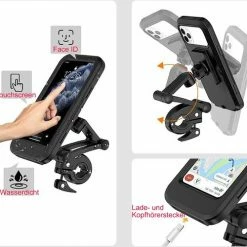 Merkloos Fiets / Motor Telefoonhouder Waterdicht Universeel 360° Draaibaar Anti-Shock Accessoires - Tot 6.5 Inch 15 Merkloos Fiets / Motor Telefoonhouder Waterdicht Universeel 360° Draaibaar Anti-Shock Accessoires - Tot 6.5 Inch -Windgoo Shop 550x500 2