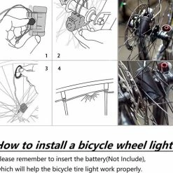 BOTC Wielverlichting Fiets - 20 Holders - Spaakverlichting LED - Lichtsnoer Fietswiel - 20 Leds - 220CM - Kleurrijk 18 BOTC Wielverlichting Fiets - 20 Holders - Spaakverlichting LED - Lichtsnoer Fietswiel - 20 Leds - 220CM - Kleurrijk -Windgoo Shop 550x502 7