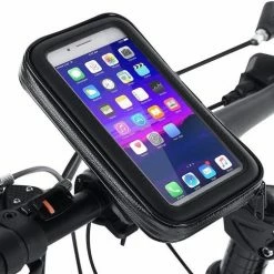Opline VGEBY7 Fietstas | Geschikt Voor: Samsung Galaxy Note 10 Plus| Fietshouder | FIets Telefoon Houder | Waterdicht | Houder Fiets Telefoon | Fiets Steun
