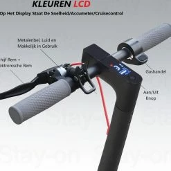 Stay-on Aovo M365 Pro | Elektrische Step | 350w |10.5ah! |31km/h! | Bereik 30/35km | Met APP | -Windgoo Shop 550x508 6