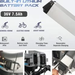 Merkloos Hitway 14F005 Elektrische Fiets Opvouwbaar | 250W Motor | 7.5Ah | 16" | Grijs / Zwart -Windgoo Shop 550x508 8