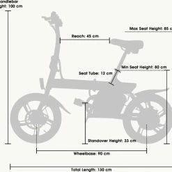 Merkloos Windgoo B20 PRO - E Bike - Elektrische Fiets - 16 Inch - 7.8Ah Batterij - Zwart -Windgoo Shop 550x509 10
