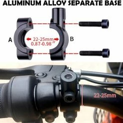 EasyDo Fietsspiegel Ebike Incl Grote Kijkhoek - Achteruitkijkspiegel - Links - 360 Verstelbaar - Multifunctioneel - Incl Inbussleutel -Windgoo Shop 550x509 7