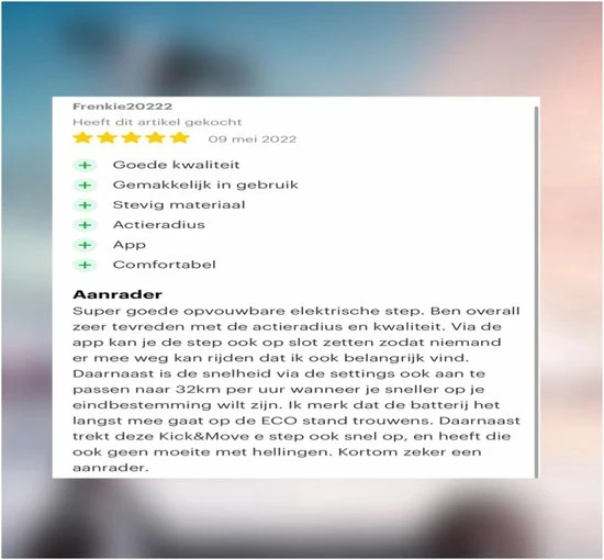 Kick&Move - Elektrische Step - E Scooter - Anti Lek Banden - 32 Km/u - App - LED Verlichting - Cruise Control - Schokbestendige Wielen - Anti Diefstal Optie 12 Kick&Move - Elektrische Step - E Scooter - Anti Lek Banden - 32 Km/u - App - LED Verlichting - Cruise Control - Schokbestendige Wielen - Anti Diefstal Optie - Afbeelding 12