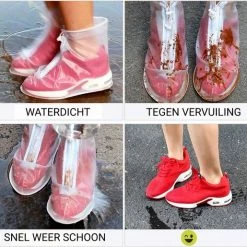 Easy Shoe Cover Unisex Waterdichte Overschoenen Met Rits En Aantrekkoord Maat 38-42 - Herbruikbaar Transparant - Anti Slip Regen Overschoen - Schoenhoesjes - Waterdichte Schoenbeschermers - Regenhoes Schoenovertek - Regenlaarzen -Windgoo Shop 550x515 12