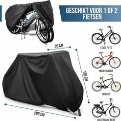 Strex Fietshoes Universeel Voor Alle Fietsen - Waterdicht 210D Oxford - Fiets Hoes Voor 1/2 Fietsen - Incl. Opbergzak -Windgoo Shop 550x516