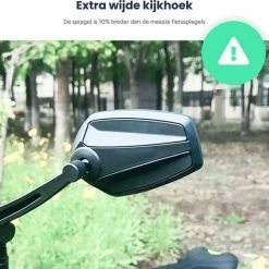 Merkloos Fietsspiegel - Fietsspiegel EBike - 360 Graden Verstelbaar - Links - Fietsspiegel Op Stuur - Fiets Spiegel - Achteruitkijksspiegel -Windgoo Shop 550x517 6