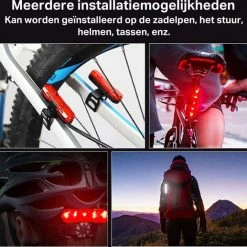 Transnect® – Fietsverlichting LED Set - 4 Lichtstanden – USB Oplaadbaar - Draagbaar – Waterdicht -Windgoo Shop 550x517 7