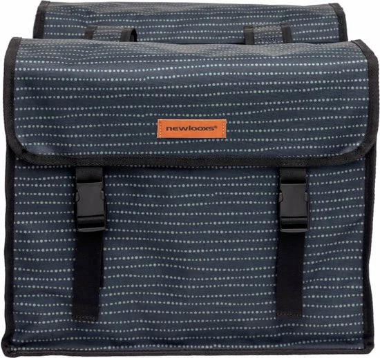 New Looxs Forest Fiori Dubbele Fietstas - 30 Liter - Antraciet 9 New Looxs Forest Fiori Dubbele Fietstas - 30 Liter - Antraciet - Afbeelding 9