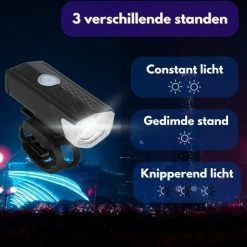 Jevaza Fietsverlichting - Set (voor- En Achterlicht) - Oplaadbaar - USB - Voorlicht Fiets - Achterlicht Fiets - Fietsaccessoires - Verlichting -Windgoo Shop 550x520 2