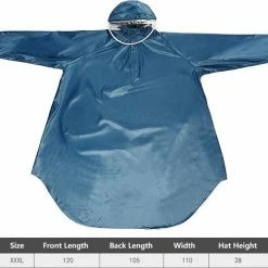 Fuegobird - Poncho Regenponcho - Fiets Wandel Motor - Outdoor Poncho - Kwaliteit Poncho - One Size - Unisex Cyan -Windgoo Shop 550x521 3