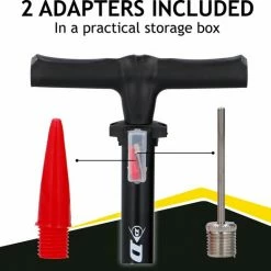 Dunlop Staande Fietspomp Pro Uitvoering - Analoge Drukmeter - Dubbele Ventielkop - Zwart -Windgoo Shop 550x522 1