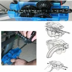 Uniquez Fietsketting Reiniger - Kettingborstel - Fietskettingreiniger - Kettingreiniger - Kettingborstel Fiets - Ketting Schoonmaken - Fietsgereedschap - Ontvetter Fiets - Chain Cleaner -Windgoo Shop 550x524 4