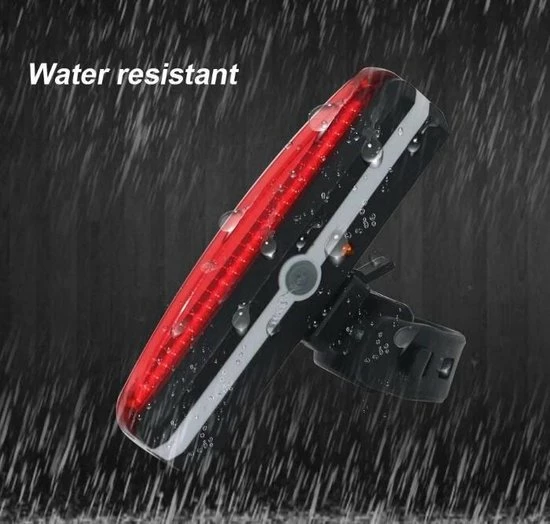 Merkloos LED Fiets Achterlicht USB Oplaadbare - Marktleider 110 Lumen Helderheid - IP65 Waterbestendig - Supersnel Installatie - Horizontaal Of Verticaal - Voor Zadel, Zadelpen Of Helm 2 Merkloos LED Fiets Achterlicht USB Oplaadbare - Marktleider 110 Lumen Helderheid - IP65 Waterbestendig - Supersnel Installatie - Horizontaal Of Verticaal - Voor Zadel, Zadelpen Of Helm - Afbeelding 2