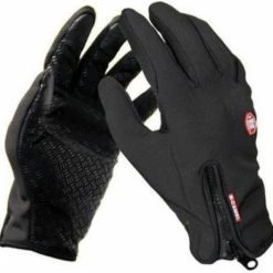 Merkloos Waterafstotende Neopreen Fietshandschoenen Maat M