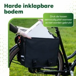 Ekostar® Dubbele Fietstas - NIEUW - Waterafstotend - 46 Liter - Reflectoren – Zwart – OOK Voor Elektrische Fietsen -Windgoo Shop 550x531