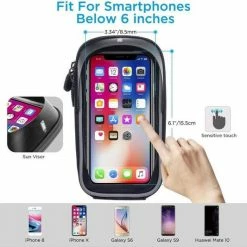 Opline Telefoonhouder Fiets / Mountainbike | Waterdicht | Apollo | Geschikt Voor: IPhone XS Max| Fietshouder | FIets Telefoon Houder | Waterdicht | Houder Fiets Telefoon | Fietstas -Windgoo Shop 550x533 8