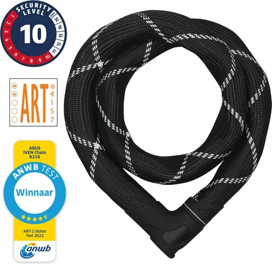 ABUS Iven 8210 Kettingslot - ART2 - 110 Cm - Winnaar ANWB Slotentest 2022 3 ABUS Iven 8210 Kettingslot - ART2 - 110 Cm - Winnaar ANWB Slotentest 2022 - Afbeelding 3
