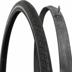 Dresco - Binnen- En Buitenband Fiets - Reflecterend - 28x1 5/8x1 3/8 - Dunlop Ventiel - 40mm