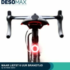DesoMax Fietslicht Achterlicht LED USB Oplaadbaar Helder Rond - Achterlicht Voor Racefiets En MTB Herkenningslicht -Windgoo Shop 550x534 7