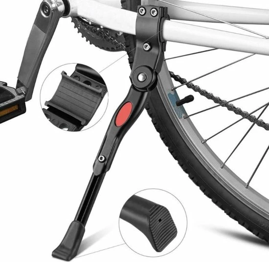 WiseGoods Mountainbike Standaard Universeel - MTB Kickstand - Fietsstandaard - Zijstandaard Fiets - Rubber Voet - 34 Cm - Zwart 2 WiseGoods Mountainbike Standaard Universeel - MTB Kickstand - Fietsstandaard - Zijstandaard Fiets - Rubber Voet - 34 Cm - Zwart - Afbeelding 2