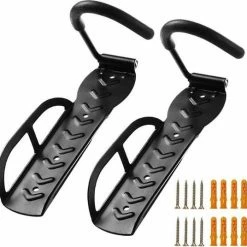 Merkloos Fiets Ophangsysteem 2x | Fietshaak | Muurbeugel | Ophangbeugel | Fietsbeugel | Fietsenrek | 25 KG -Windgoo Shop 550x536 12