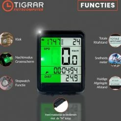 Tigrar Kilometerteller Fiets - Fietscomputer Draadloos - KM Teller Fiets - Waterdicht Met 17 Functies Snelheidsmeter 14 Tigrar Kilometerteller Fiets - Fietscomputer Draadloos - KM Teller Fiets - Waterdicht Met 17 Functies Snelheidsmeter -Windgoo Shop 550x537 2