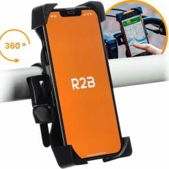 R2B Telefoonhouder Fiets Met 360 Graden Rotatie - Gsm Houder Fiets - Fiets Accessoires - Model "Gouda"