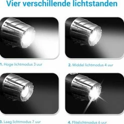 TIGIOO Fietslamp - Fietslampjes Set Koplamp - Fietslamp Voorlicht & Achterlicht USB Oplaadbaar -Windgoo Shop 550x539 10
