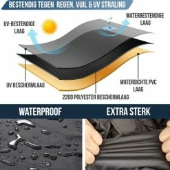 Strex Fietshoes Universeel Voor Alle Fietsen - Waterdicht 210D Oxford - Fiets Hoes Voor 1/2 Fietsen - Incl. Opbergzak -Windgoo Shop 550x539