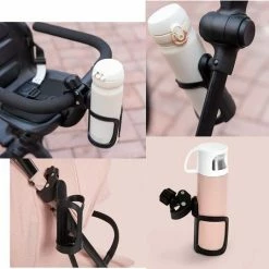 YONO Universele Bekerhouder Drinkfleshouder Kinderwagen Buggy En Fiets Bidonhouder Ook Geschikt Voor Joolz Zwart -Windgoo Shop 550x540 7