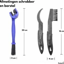 Fain Fietsketting Reiniger Set 6 Delig Fietsketting Onderhoud Fietsketting Borstel - Fietsgereedschap Kettingscherm Schrobber Fietsketting Ontvetter Ketting Schoonmaken Fiets Multitool -Windgoo Shop 550x541 3