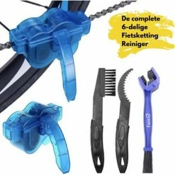 Fain Fietsketting Reiniger Set 6 Delig Fietsketting Onderhoud Fietsketting Borstel - Fietsgereedschap Kettingscherm Schrobber Fietsketting Ontvetter Ketting Schoonmaken Fiets Multitool