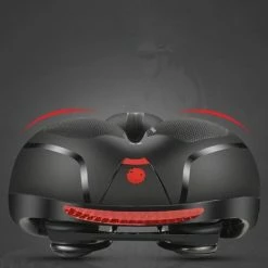 Voltano Fietszadel Met Gelpads - Zwart/Rood - Uitsparing - Zadelvering - Unisex - Incl. Gratis Zadelstrop -Windgoo Shop 550x542 6