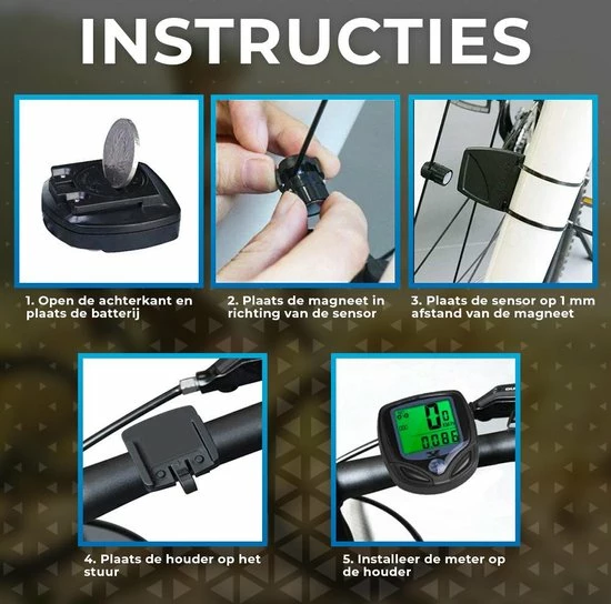 Indexr Kilometerteller Fiets - Waterdicht En Bedraad - Snelheidsmeter - Fietscomputer - Fiets Accessoires - Mountainbike Accesoires 3 Indexr Kilometerteller Fiets - Waterdicht En Bedraad - Snelheidsmeter - Fietscomputer - Fiets Accessoires - Mountainbike Accesoires - Afbeelding 3