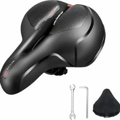 Achaté Fietszadel - Unisex - Extra Comfortabel - Ventilerend - Incl. Zadelhoes En Installatiemateriaal