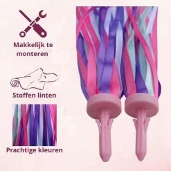 Enter Goods Stuurslingers - Fiets Versiering Kinderen - Stuurversiering Slingers - Handvat Streamers Voor Meisjes - Prinsessen Franjes - 2 Stuks - 24 CM - Stuurslingers Voor Kinderfiets -Windgoo Shop 550x545 9