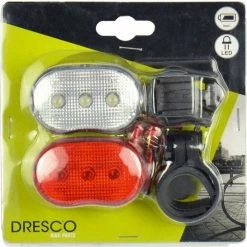 Dresco - Fietsverlichtingsset - Classic - LED - Zwart -Windgoo Shop 550x546