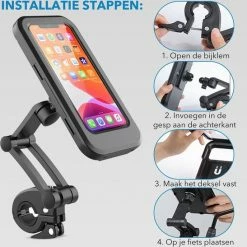 MW Telefoonhouder Fiets Waterdicht - Fietshouder Voor Smartphones - GSM Houder Fiets - 4 Tot 6'' -Windgoo Shop 550x547 19