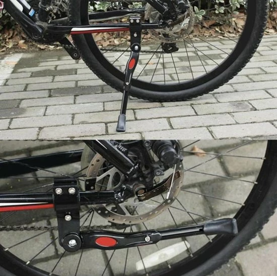 WiseGoods Mountainbike Standaard Universeel - MTB Kickstand - Fietsstandaard - Zijstandaard Fiets - Rubber Voet - 34 Cm - Zwart 3 WiseGoods Mountainbike Standaard Universeel - MTB Kickstand - Fietsstandaard - Zijstandaard Fiets - Rubber Voet - 34 Cm - Zwart - Afbeelding 3