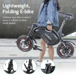 FOXSPORT Windgoo B3 Opvouwbare Elektrische Fiets - Zwart - 20 Km Per Uur -Windgoo Shop 550x548 15