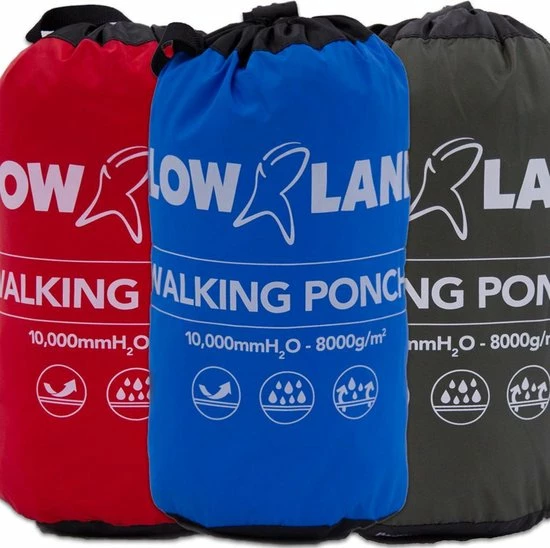 LOWLAND OUTDOOR Wandelponcho - 100% Waterdicht (10.000mm) - Ademend (8.000g/M ) PFAS Vrij! 5 LOWLAND OUTDOOR Wandelponcho - 100% Waterdicht (10.000mm) - Ademend (8.000g/M ) PFAS Vrij! - Afbeelding 5