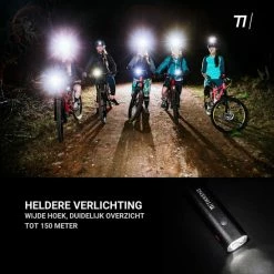 TIKKENS LED Fietsverlichting Set - Fietslamp USB Oplaadbaar - Fietslampjes Voorlicht & Achterlicht - Waterdicht – Zwart -Windgoo Shop 550x548 3