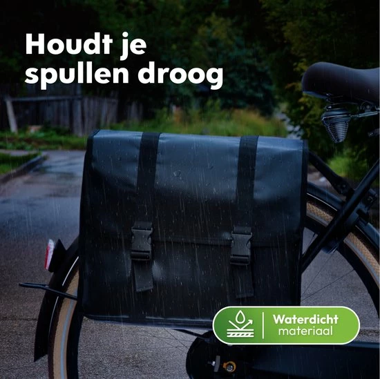 Ekostar Dubbele Fietstas - Waterdicht - 46 L - E-Bikes - Zwart - OOK Voor Elektrische Fietsen 8 Ekostar Dubbele Fietstas - Waterdicht - 46 L - E-Bikes - Zwart - OOK Voor Elektrische Fietsen - Afbeelding 8